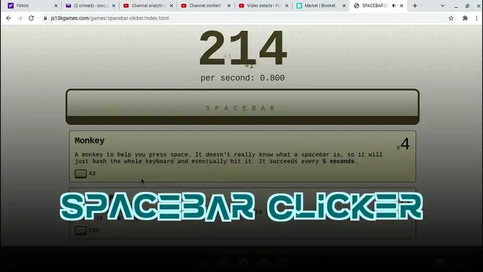 Spacebar Clicker